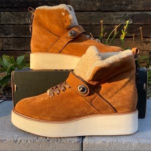Coach Urban Hiker Boots Tan G1354 Size 10